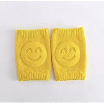 Protiskluzové chrániče kolen pro děti SMAJLÍK - žlutá