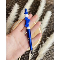 Plastová tužka ruční výroby - modrá