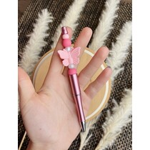 Plastová tužka ruční výroby - růžová